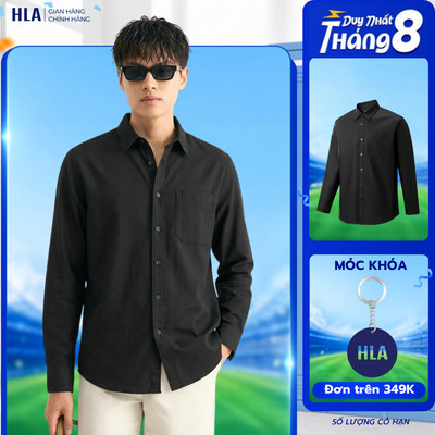 [HỎA TỐC 4H] Áo Sơ Mi Nam Dài Tay HLA - Áo Chống Nhăn, Chất Liệu Cotton Oxford Mềm Mại Thoáng Mát