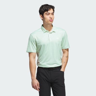 adidas Golf Core Allover Print Polo Shirt Men White JY1925