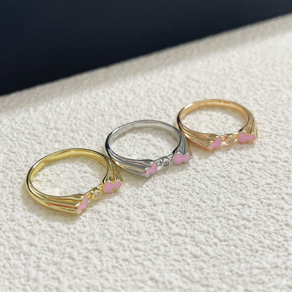 Full diamond gourd ring, fashionable design, diamond-studded gourd ring in red, pink, black, and whi