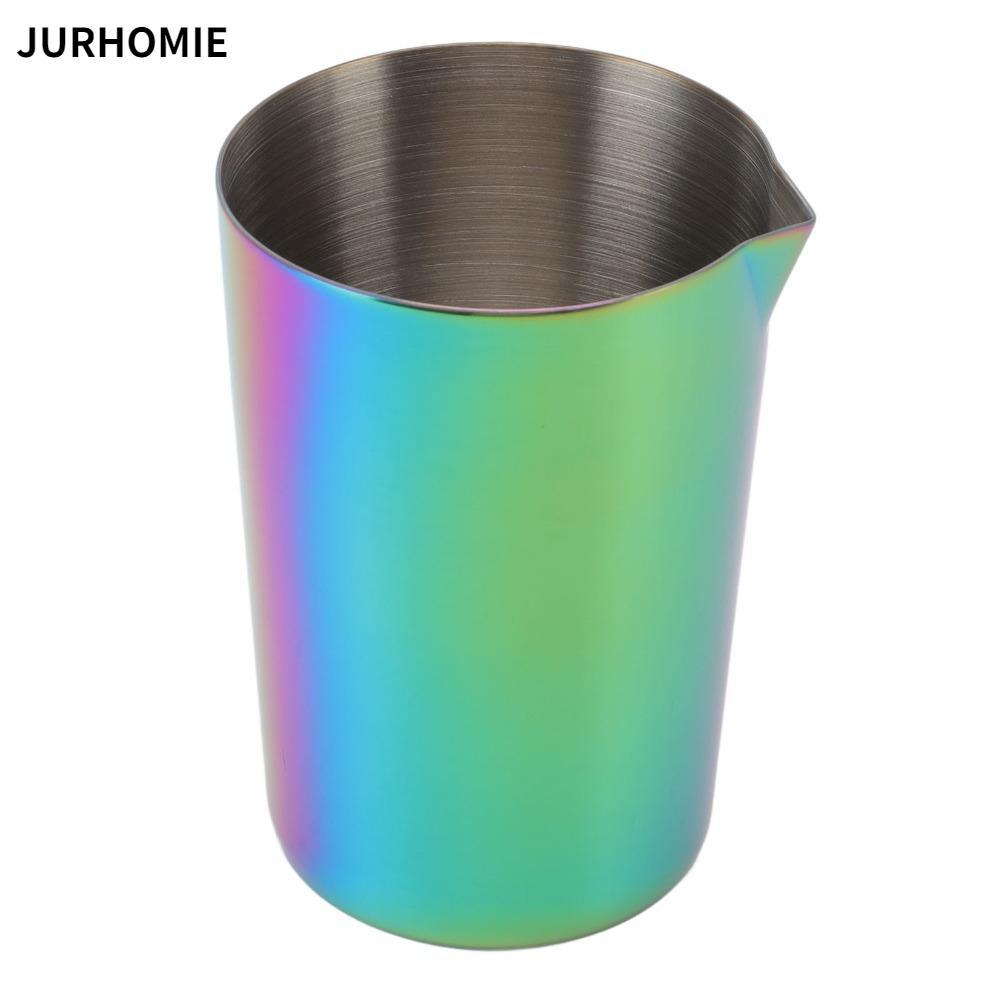 Cốc pha chế JURHOMIE, Cốc trộn thanh chống rỉ đầy màu sắc, Máy rửa chén bằng thép không gỉ chuyên ng