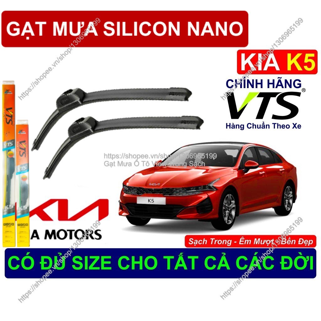 K5, Gạt Mưa Bền Đẹp Kính Lái KIA K5, Cặp Gạt Mưa Kính Lái KIA K5,  Đủ Size Cho  KIA K5