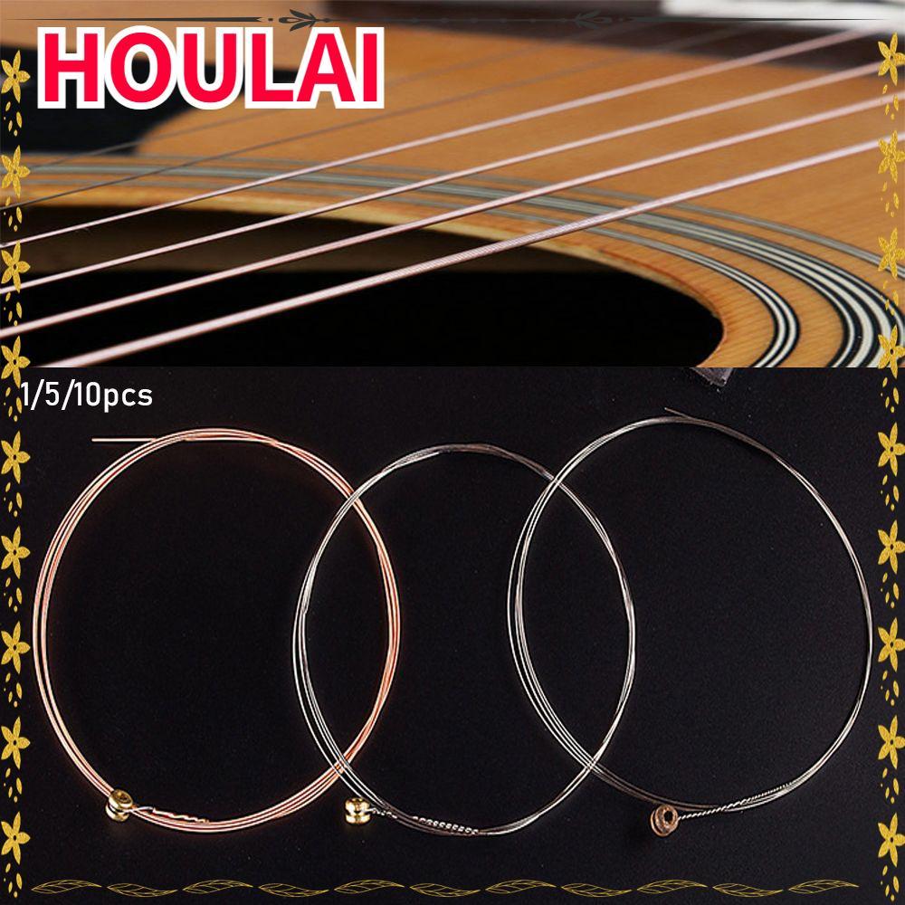 HOULAI 1 / 5 / 10 Dây Đàn Guitar Acoustic 3 Phong Cách Chất Lượng Cao Nhạc Cụ