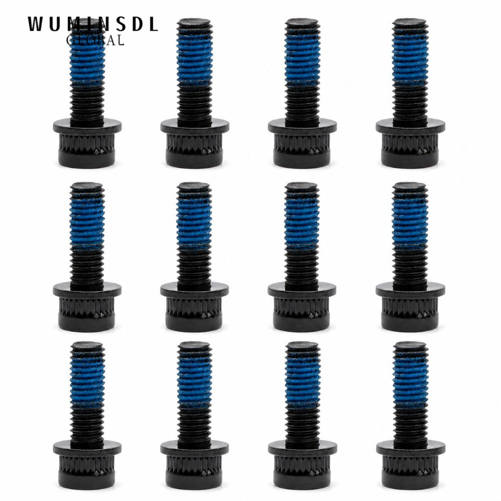 WUMINSDL 12 Vít gắn phanh đĩa, Bu lông kẹp phanh bằng thép Carbon cao M6x18mm, Đen bền M6 X 18mm Dễ 