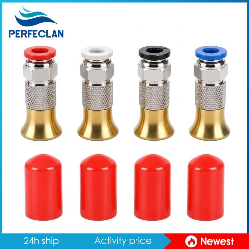 4 Miếng PC4-M6 Lắp Chống Oxy Hóa PC4-M6 Phụ Kiện Đầu Nối Khí Nén Dài Phụ Kiện Nhanh Chắc Chắn