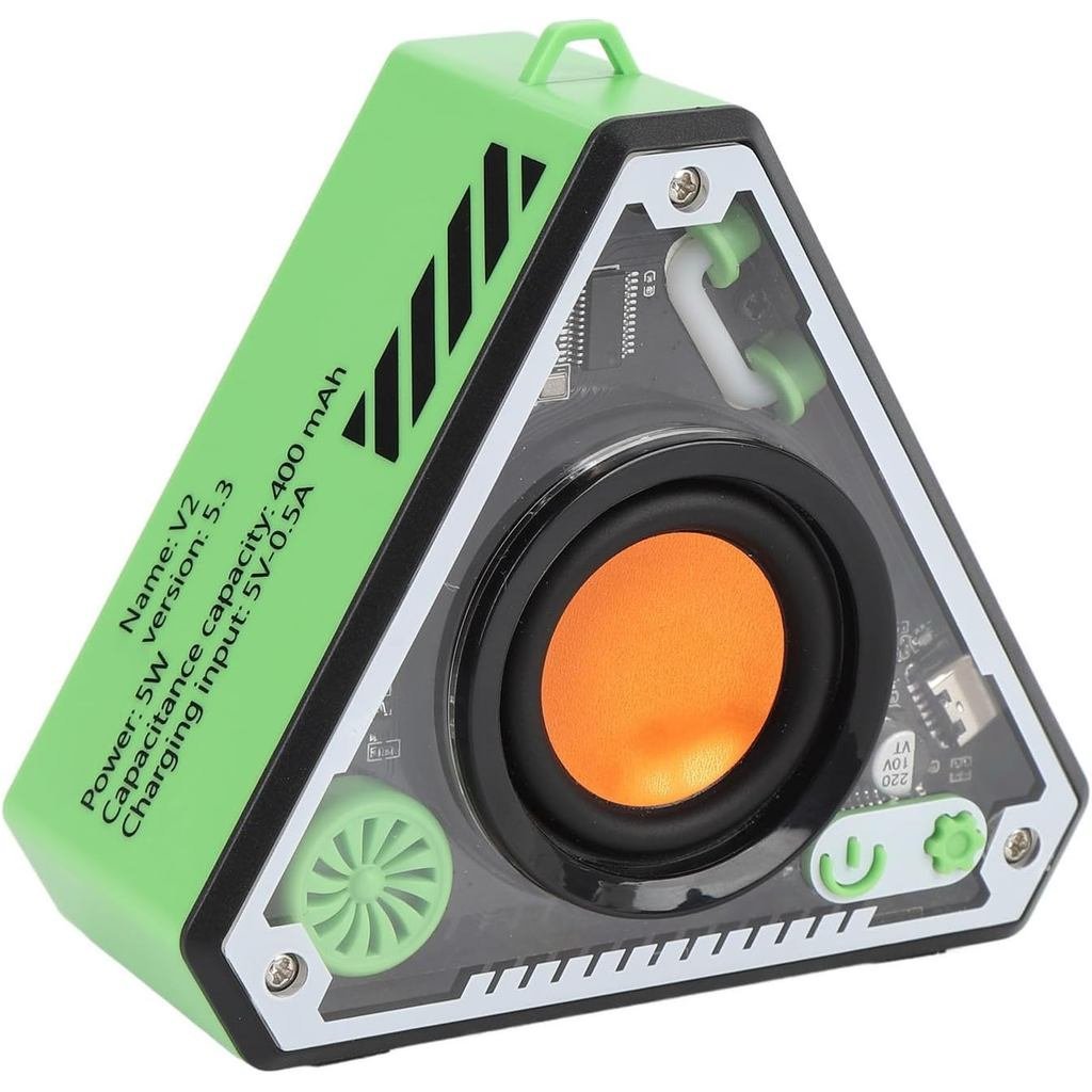 Portable Bluetooth Speaker, Cool Mecha Bluetooth 5.3 Speakers Wireless, 360° Surround Sound & Colorf
