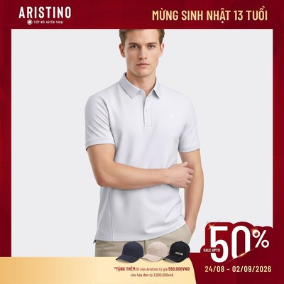 [US SIZE] Áo Polo Active Thể Thao Nam ARISTINO US Size, tay ngắn thấm hút ồ hồi, anti UV APS006EGP01