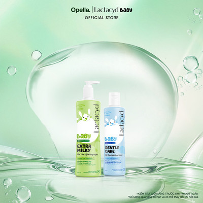 Bộ sản phẩm Sữa Tắm Gội Trẻ em Lactacyd Baby Extra Milky 500ml +1 Lactacyd Baby Gentle Care 250ml