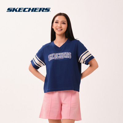Áo Thun Tay Ngắn Nữ Skechers Skechers Authentic Iconic Short Sleeve Tee - SL226W178-00U6