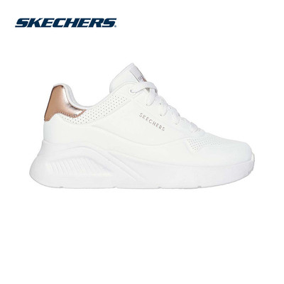 [ĐỘC QUYỀN ONLINE] Giày Thể Thao Nữ Skechers Street UNO Lite Shimmer Along - 177291-WHT Memory Foam