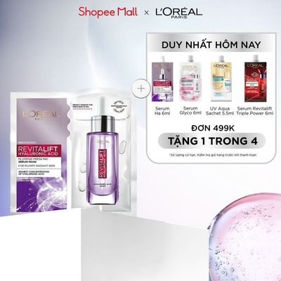 Mặt nạ kết hợp serum căng mịn Revitalift Fresh Mix Plumping Serum L'Oreal Paris 33g