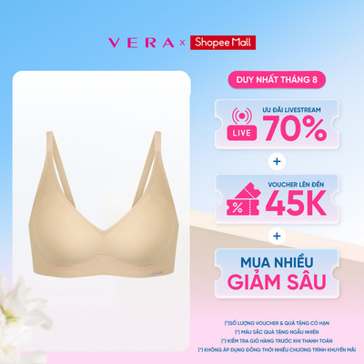 Áo ngực wireless nữ MIsaki nylon spandex trơn mút vừa - M1111