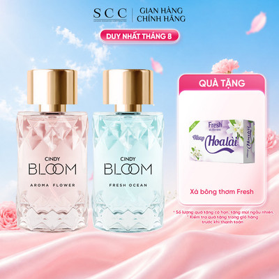 Combo Nước Hoa Nữ CINDY BLOOM Aroma Flower & Fresh Ocean 50ml/chai