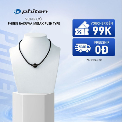 Vòng Cổ Phiten Rakuwa Metax Push Type Hỗ Trợ Cân Bằng Cơ Thể Chăm Sóc Sức Khỏe Phong Cách Thời Trang