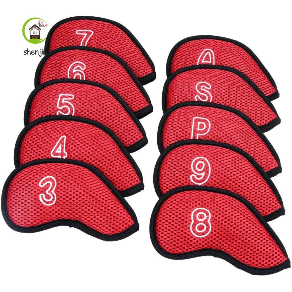 SHENJIN Golf Headcovers Golf Head Cover Covers Golf Putter Meshy Vỏ bảo vệ bền 3,4,5,6,7,8,9, P, S, 