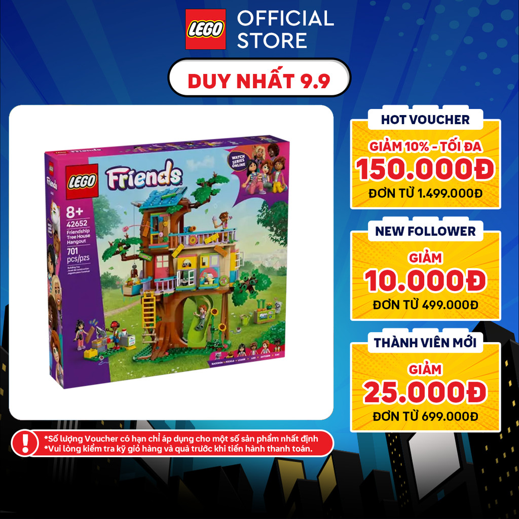 LEGO FRIENDS 42652 Đồ Chơi Lắp Ráp Ngôi Nhà Trên Cây Diệu Kỳ (701 chi tiết)