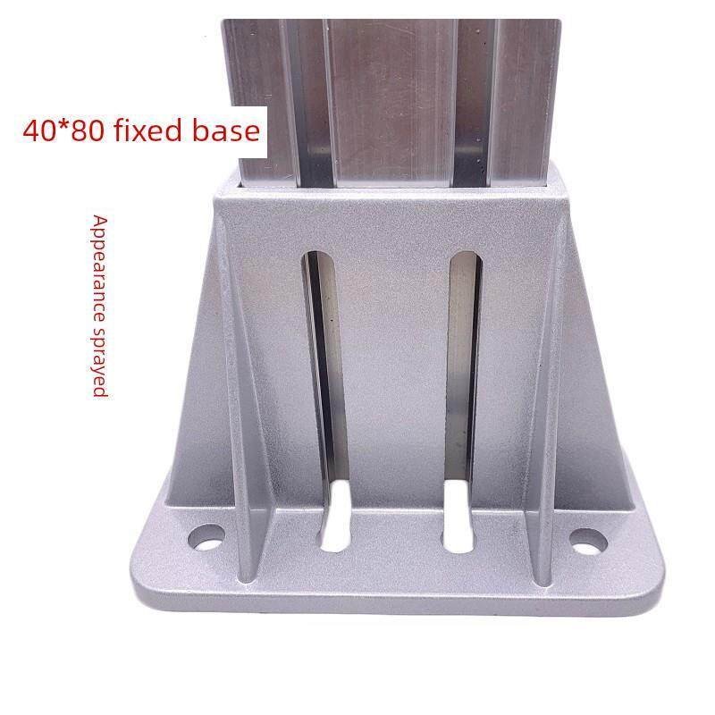Chân đế nhôm định hình 4040, 4080, đúc áp lực, góc cố định, dùng cho thiết bị, hàng rào, chắc chắn