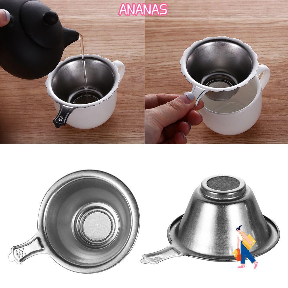 ANANAS Lá Lọc Phễu Nhà Bếp Teaware Inox