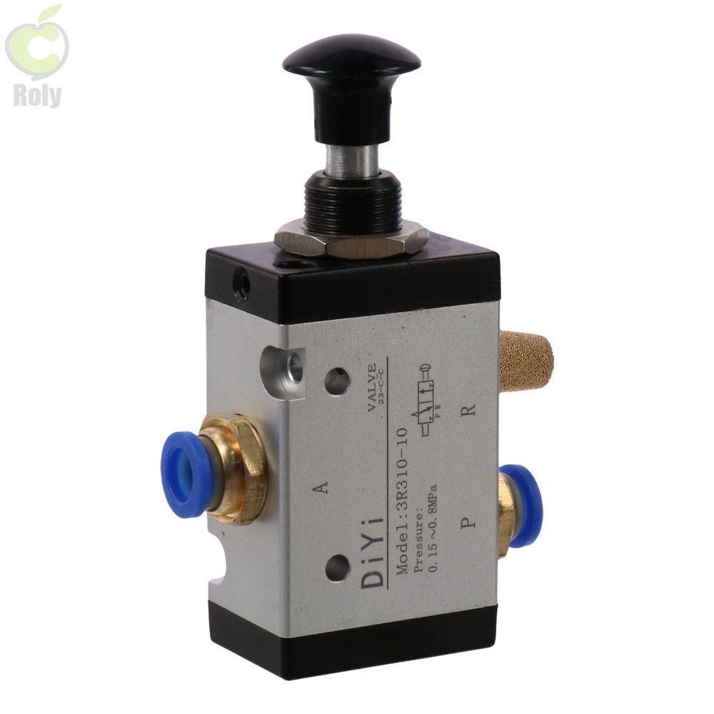 Van điện từ ROLY, 2 vị trí khí nén 3R210-08, Van khí thủ công 1 / 4 "PT Air Điều khiển bằng tay Phi 