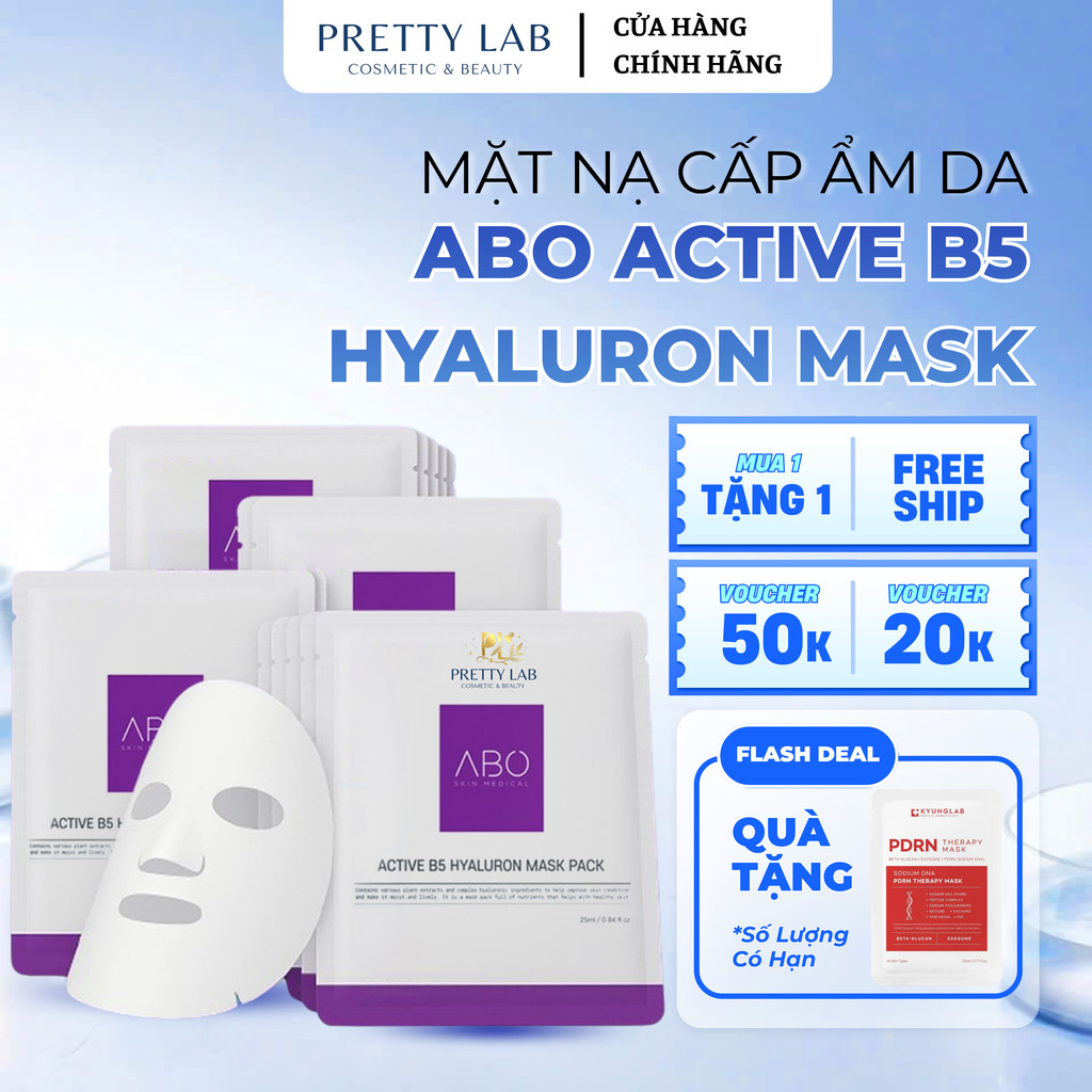Mặt Nạ ABO Active B5 Hyaluron Mask Cấp Ẩm, Hỗ Trợ Phục Hồi & Dưỡng Sáng Da