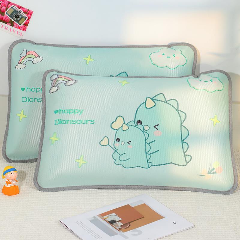 Mùa Hè Trẻ Em Hoạt Hình Vỏ Gối Ice Silk Vỏ Gối Cao Su Cho Bé 40x60 Vỏ Gối Nhỏ Cho Bé 30x50