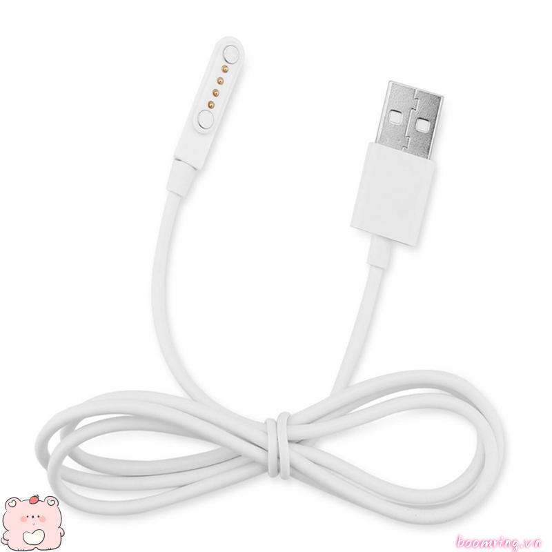 Boom Universal 4pin Space cho đồng hồ thông minh Cáp sạc từ tính USB 4 chân Dây sạc từ tính cho KW18