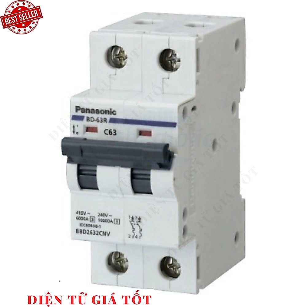 BBD2402CNV Aptomat MCB Panasonic 2 Cực 40A Điện Tử Giá Tốt 886