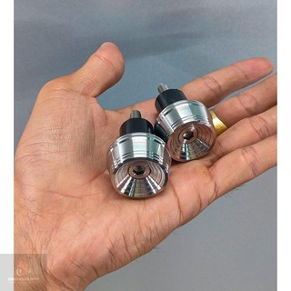  Gù tay lái Salaya Xoáy Thái inox 304 cho mọi loại xe kèm ốc  tán cao su đóng gù đầy đủ 