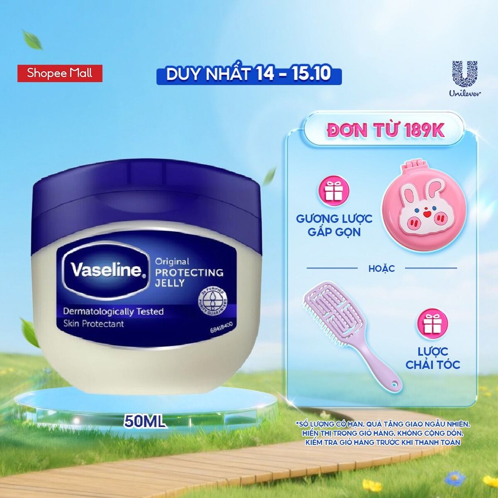 Sáp dưỡng ẩm Vaseline Original Protecting Jelly 50ml (42g)