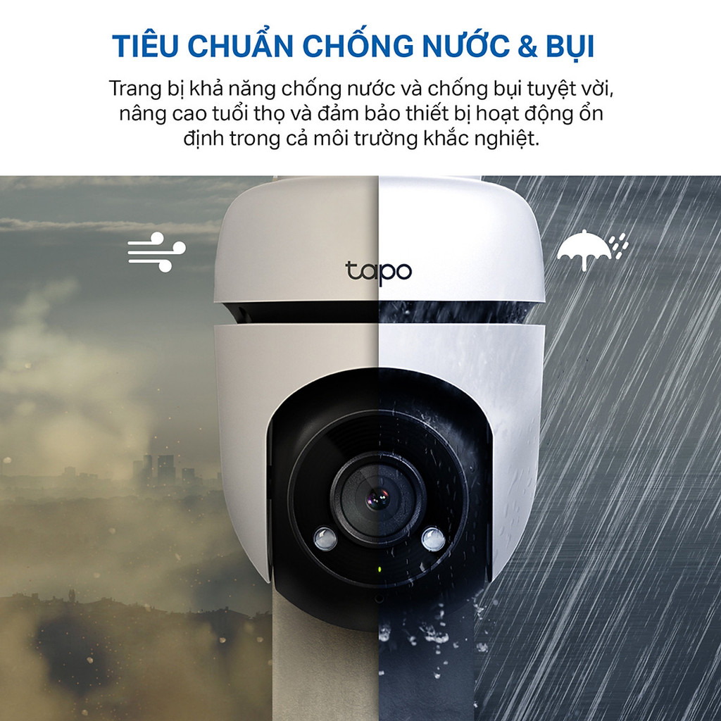 Camera WiFi TP-Link Tapo C510W / C520WS An Ninh Quay/Quét 360 Độ, Chống Nước