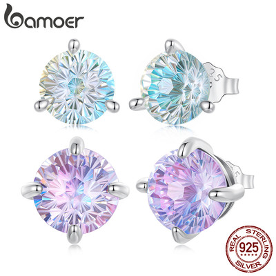 Bông tai bạc sterling hình pháo hoa với đá đẹp mắt - Trang sức nữ cao cấp làm quà tặng