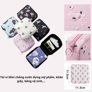Túi Ví Mini Đựng Băng Vệ Sinh, Son Môi, Mỹ Phẩm Du Lịch Chống Thấm Nước -KOUTS