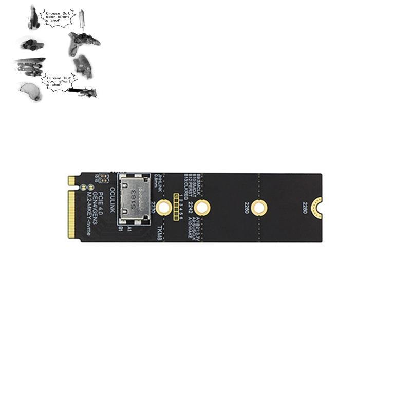 Riser Card M.2 NVME sang Oculink SFF-8612 Bộ chuyển đổi nữ PCIe 4.0 X4 cho U.2 SSD Adapter