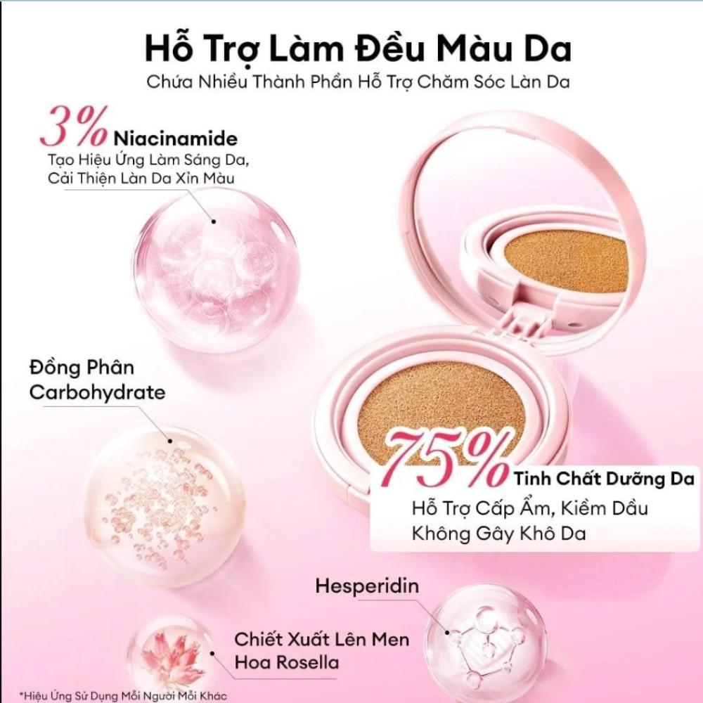 Ảnh 4 của Cushion COLORKEY chống nắng SPF 50+ PA++++ bền màu lâu trôi suốt 24h, che phủ hoàn hảo