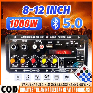 Mạch loa D10 Bluetooth 5.0 hát Karaoke công suất lớn 120w 12V 24V 220V lắp loa kéo chế loa 