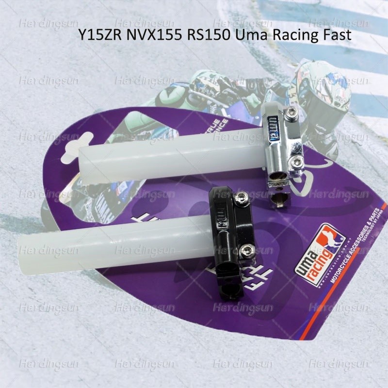 Y15ZR NVX155 RS150 UMA RACING Ống ga nhanh màu đen / mạ crôm