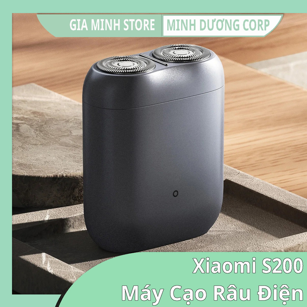 Máy Cạo Râu Xiaomi S200 – Lưỡi Kép Tự Mài - Sạc Type-C - Chống Nước IPX7 - Chính Hãng 100%