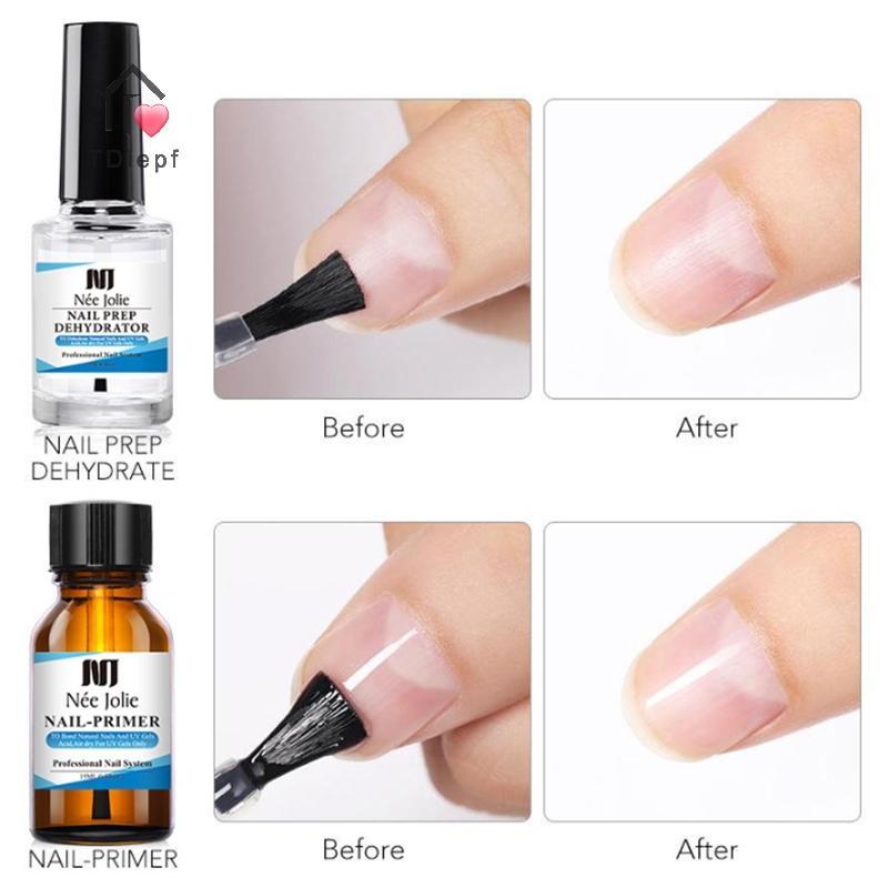 [TDiepf] 15ml Nail Primer Nail Prep Dehydrate Base Top Coat Gel Nail Polish Need LED UV Nail Art Var