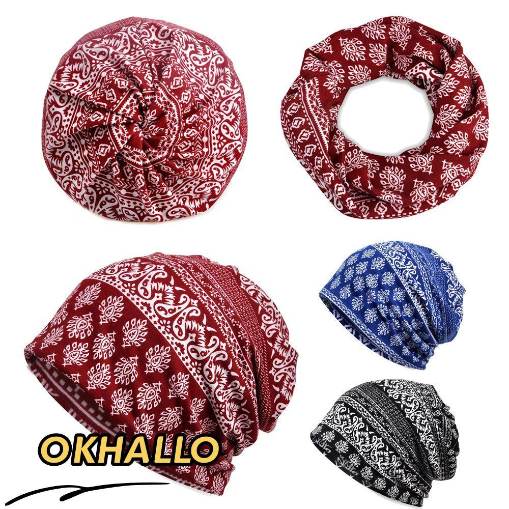 OKHALLO Nữ Beanies Chemo Cancer Co Giãn Đầu Mềm Quấn