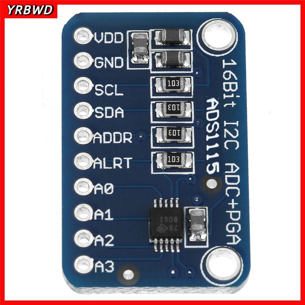 Mô-đun analog sang kỹ thuật số YRBWD, Giao diện ADS1115 I2C Bảng phát triển ADS1115, Công suất thấp 