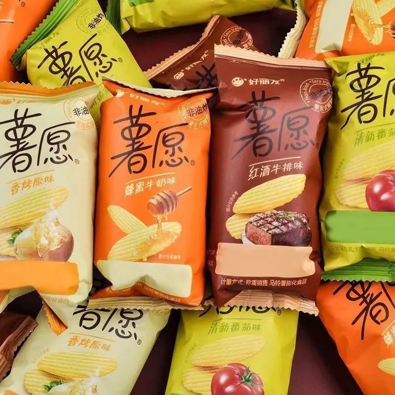 Orion Khoai Tây Chiên Không Khô Mật Ong Sữa Dưa Chuột Hương Vị Cà Chua Gói Nhỏ Thực Phẩm Phồng Đồ Ăn