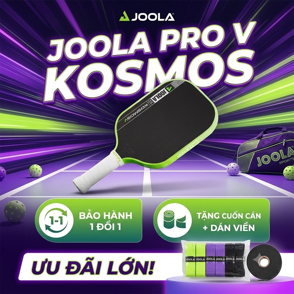 Vợt pickleball Joola Kosmos Pro V chính hãng bảo hành 1 đổi 1