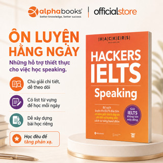Sách - HACKERS IELTS: Speaking (Kèm file nghe, giải thích đáp án chi tiết) (Gamma Books)
