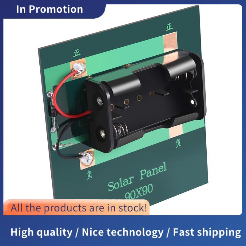 1W 4V Sạc Pin AA Pin Sạc Năng Lượng Mặt Trời Có Đế Cho 2xAA Pin Sạc Trực Tiếp
