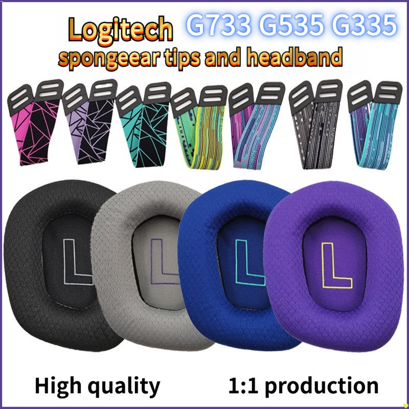 Đệm tai nghề nghiệp cho Logitech G733 G535 G335 Đệm tai thay thế và băng đầu