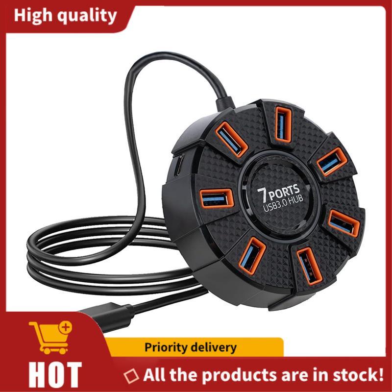 7 cổng USB Hub Dock Station 7 cổng USB Hub Dock USB 3.0 Hub Splitter Bộ mở rộng bộ chuyển đổi USB ch