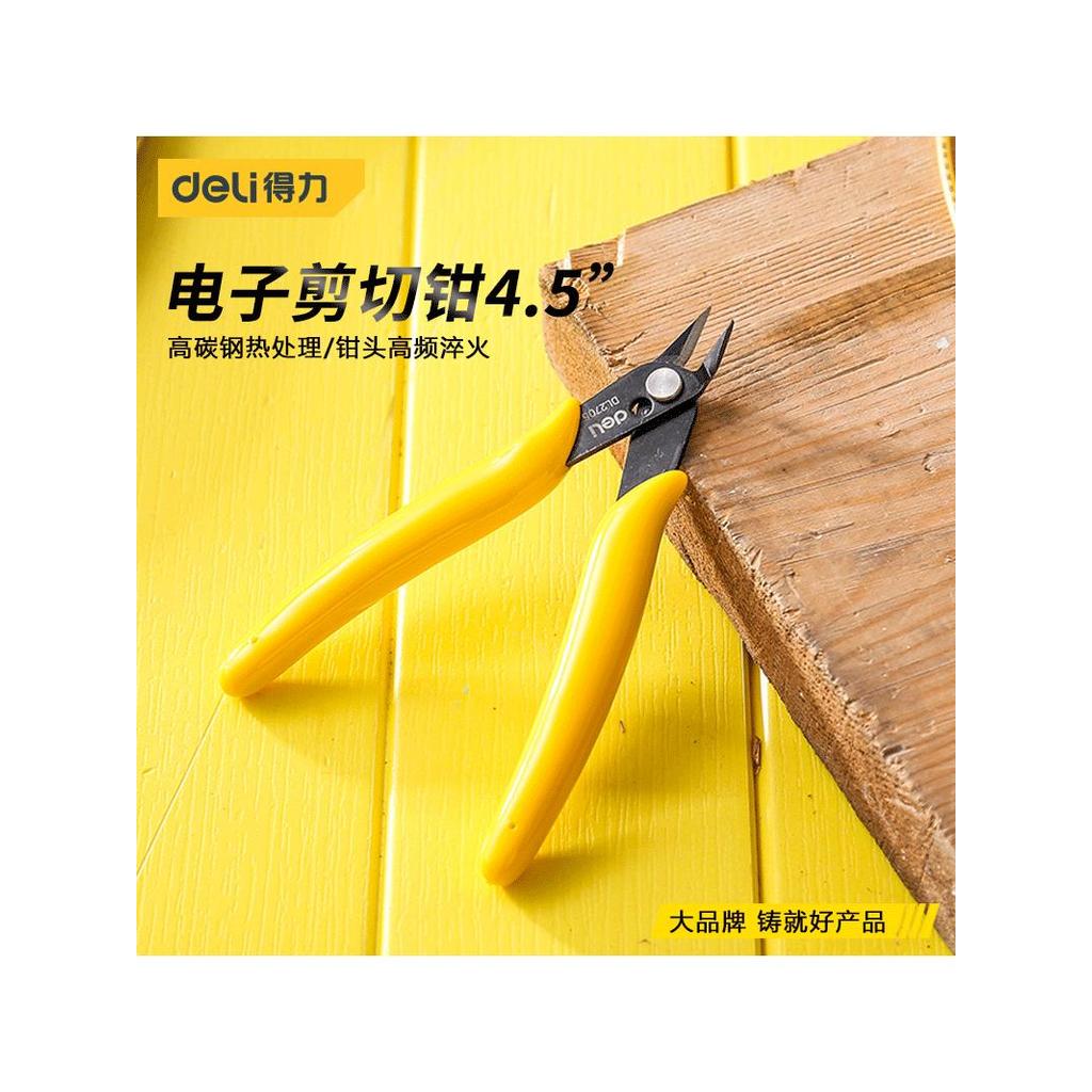 Kìm cắt điện tử Deli Kìm cắt Mini Dây sắt Dây đồng Mô hình nhựa Cắt dây Kìm cắt dây Kìm vòi phun 4.5