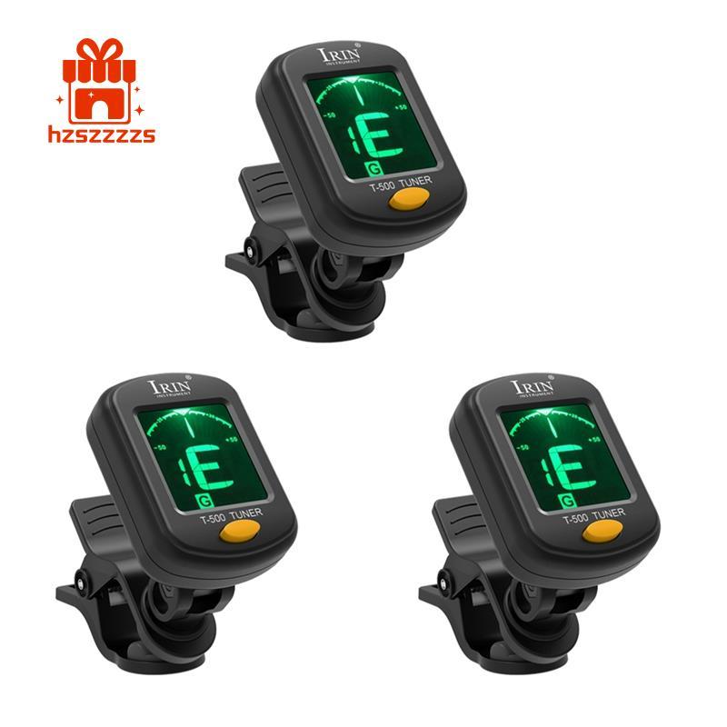 T-500 Guitar Tuner Protable Guitar Tuner Clip-on Tuner Màn Hình LCD Cho Chromatic Acoustic Guitar Uk