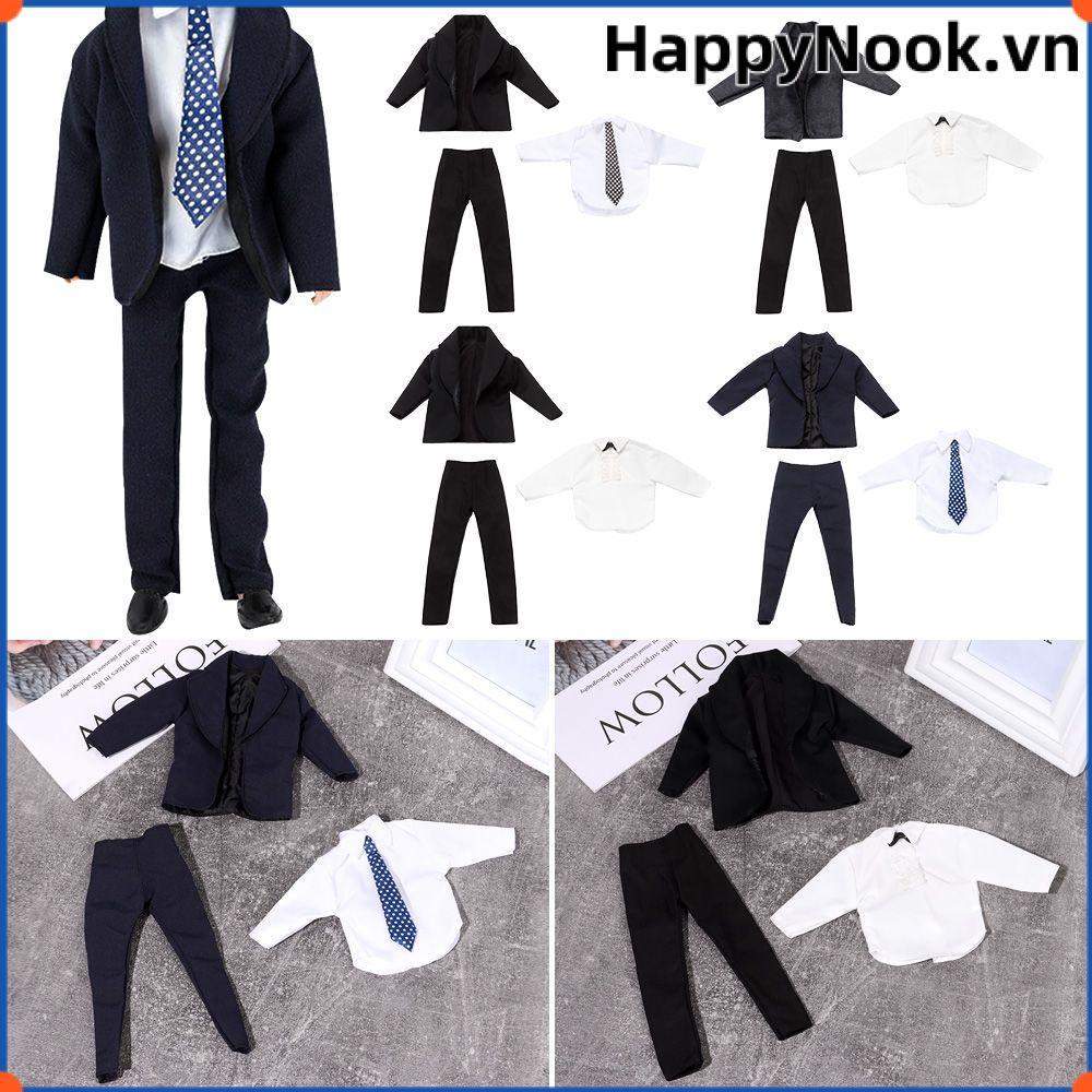 HAPPYNOOK 11 Bộ Đồ Thường Ngày Quần Áo Sơ Mi, Mặc Hàng Ngày Đẹp Trai 1 / 6 Quần Áo Búp Bê Nam, 6 Pho