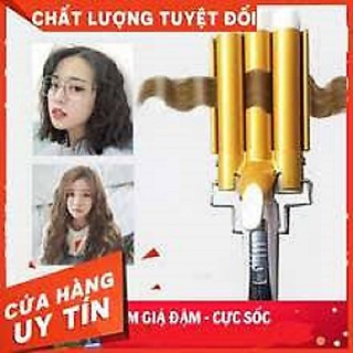 Máy uốn tóc gợn sóng 3 trục . máy tạo kiểu tóc chuyên nghiệp 25cm