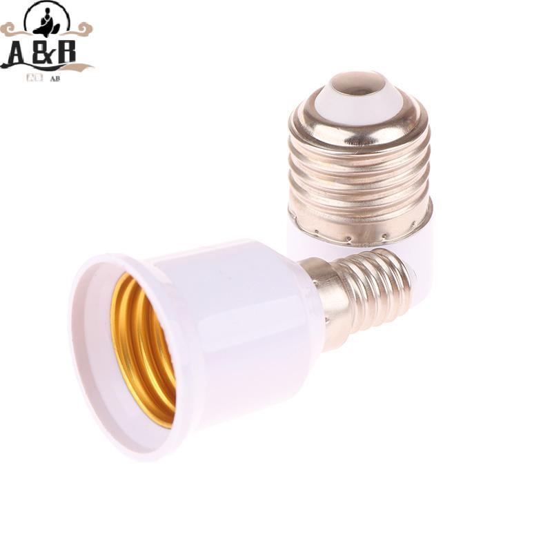 [A & B] 1 Bộ Chuyển Đổi Bóng Đèn LED E14 Sang E27 / E27 Sang E14 Đế Bóng Đèn E14 Nữ E27 Nam Adapter 